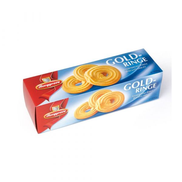 BISCOITO BORGGREVE 400G GOLD-RINGE ANEIS COOKIES